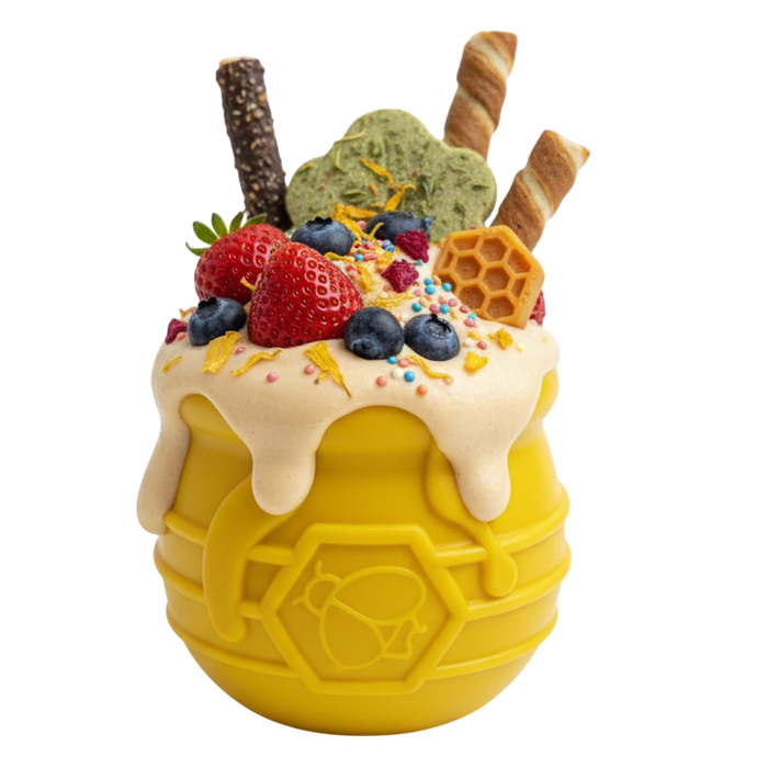SodaPup Honey Pot dog treat dispenser enrichment toy