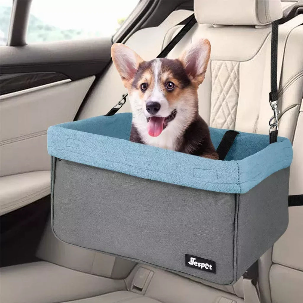 Small dog car booster seat for pets up to 24 pounds