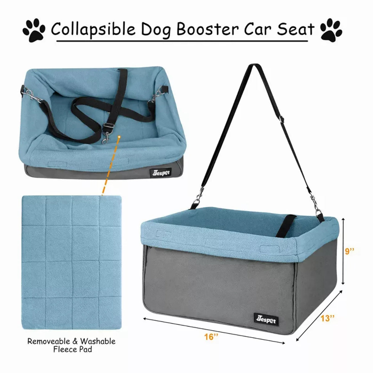 Additional product view of Small Dog Car Booster Seat for Pets up to 24 lb – GOOPAWS