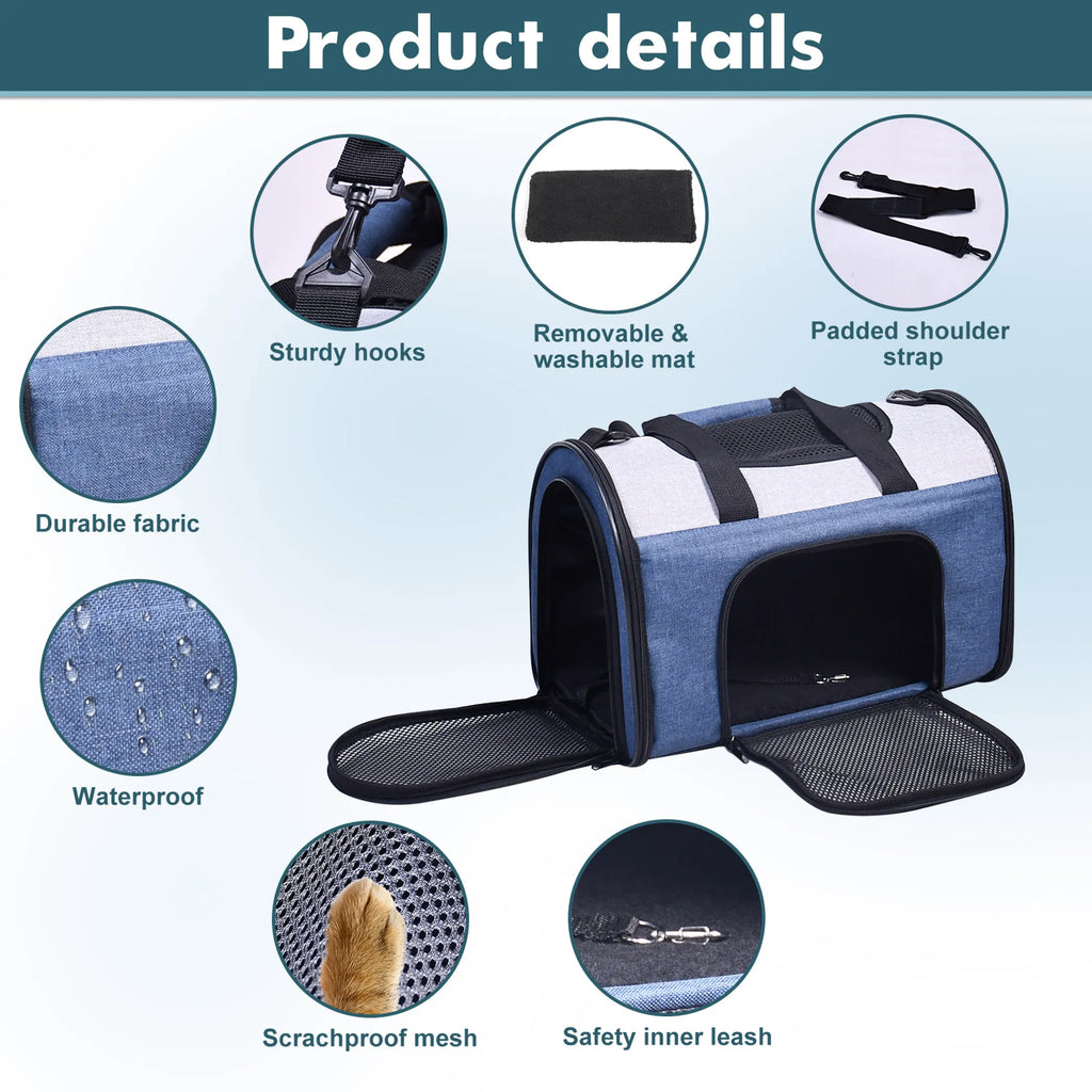 Additional product view of Soft-Sided Dog & Pet Travel Carrier up to 15 lb – JESPET