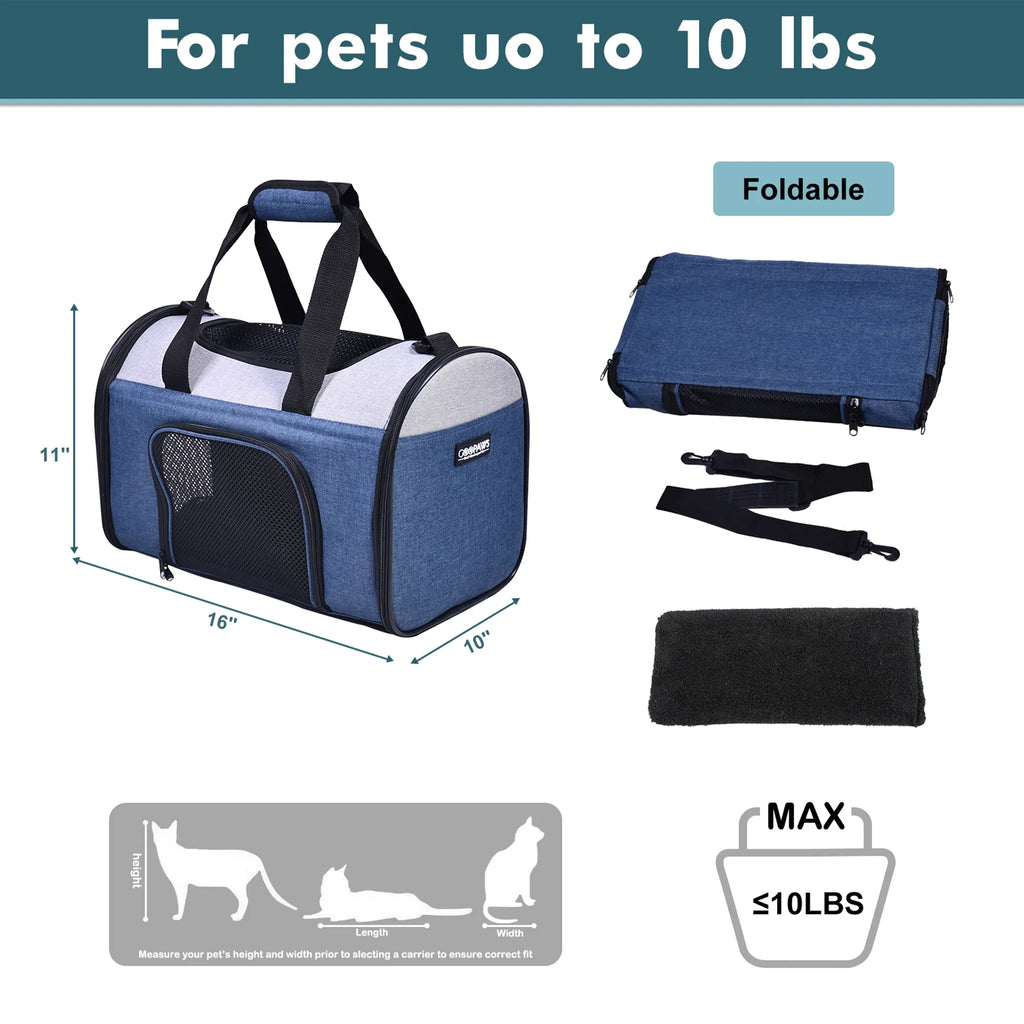 Additional product view of Soft-Sided Dog & Pet Travel Carrier up to 15 lb – JESPET