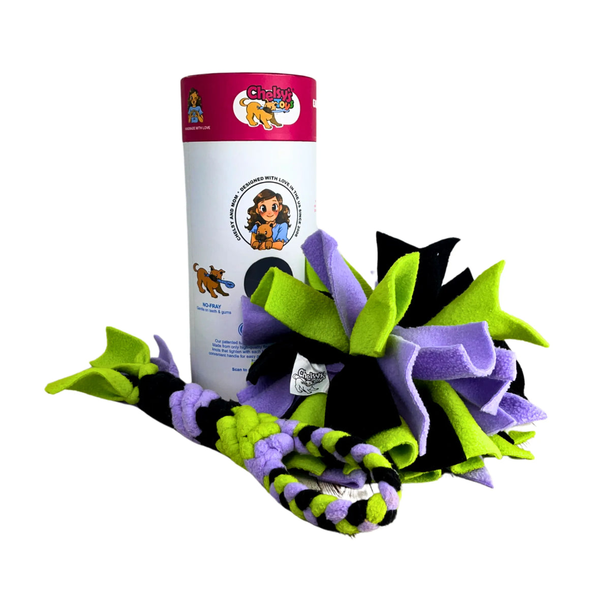 Additional product view of 3-in-1 Dog Enrichment Toy – Tug, Snuffle & Treat Puzzle
