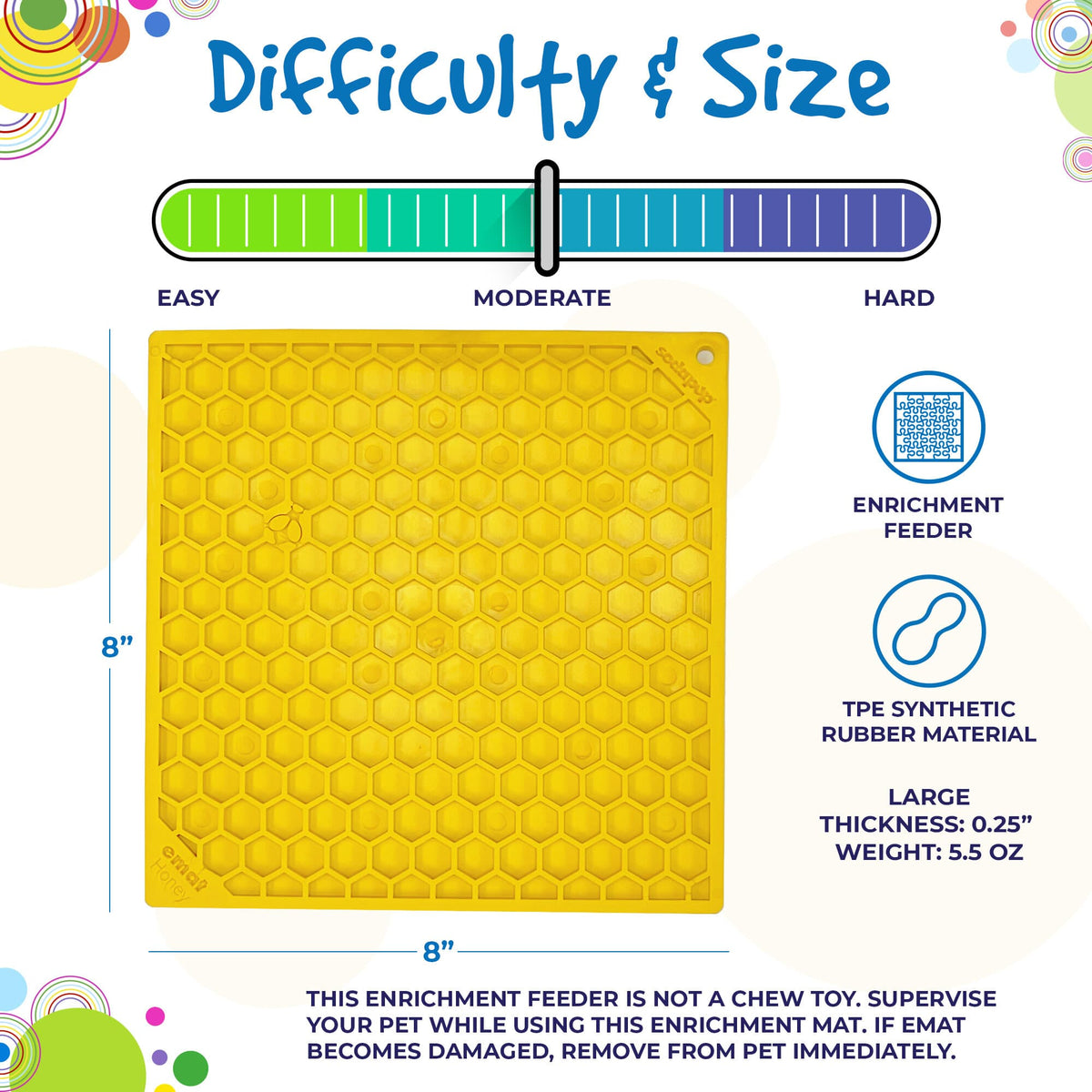 Additional product view of Dog Lick Mat for Enrichment – SodaPup Honeycomb