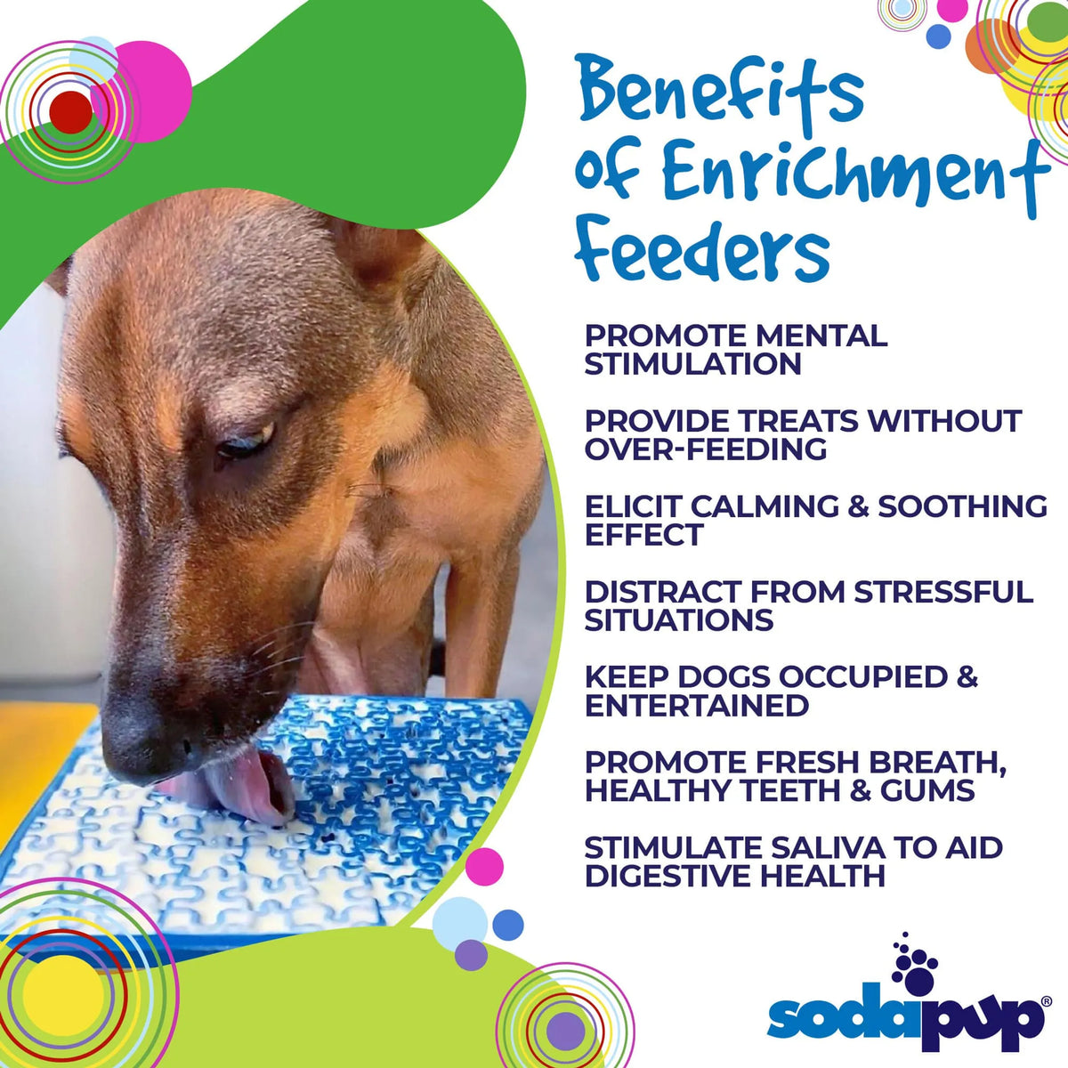 Additional product view of Dog Enrichment Lick Mat – SodaPup Jigsaw