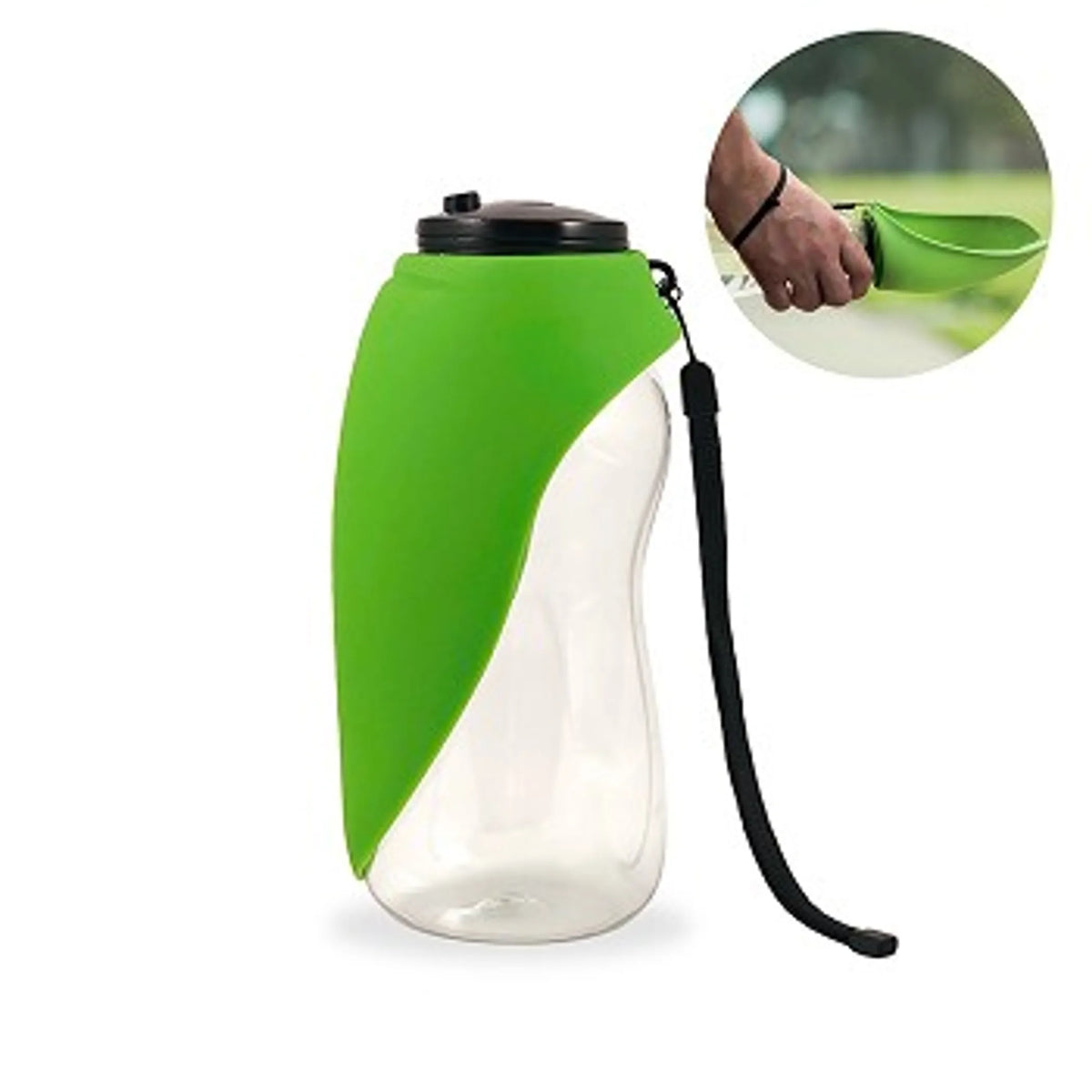Additional product view of Portable Dog Water Bottle with Fold-Out Bowl, 26 oz – Flipo