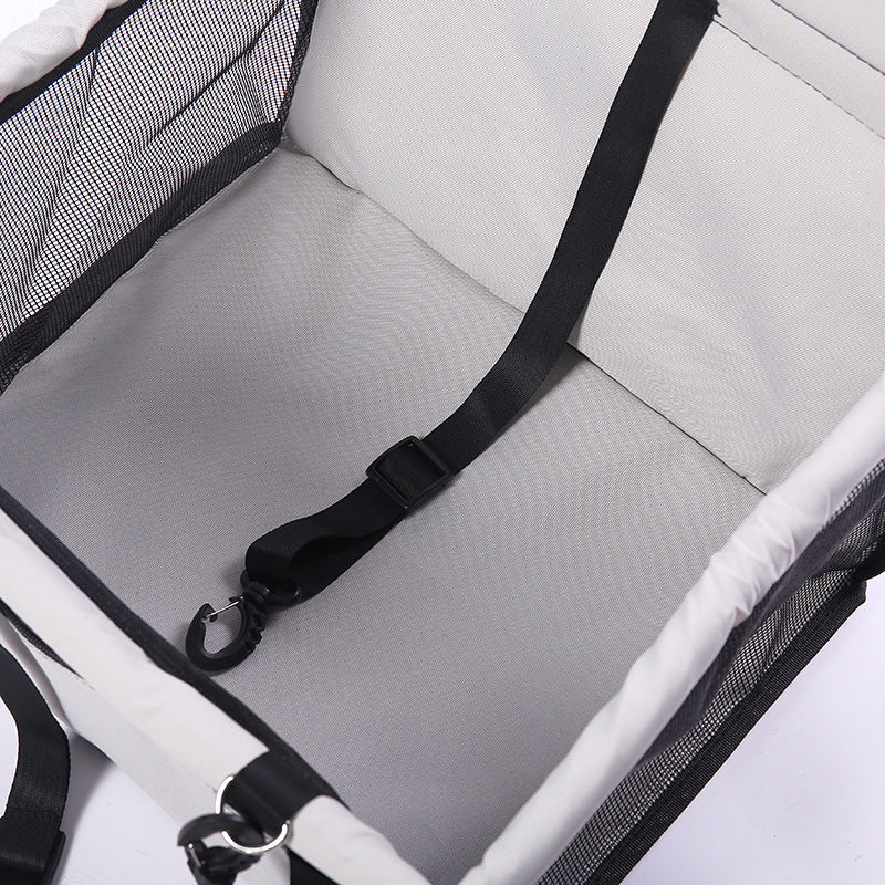 Additional product view of Foldable Dog Car Seat & Travel Basket – Furr Baby Gifts