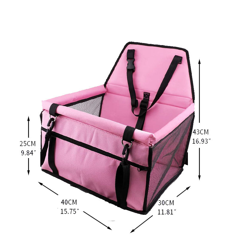 Additional product view of Foldable Dog Car Seat & Travel Basket – Furr Baby Gifts