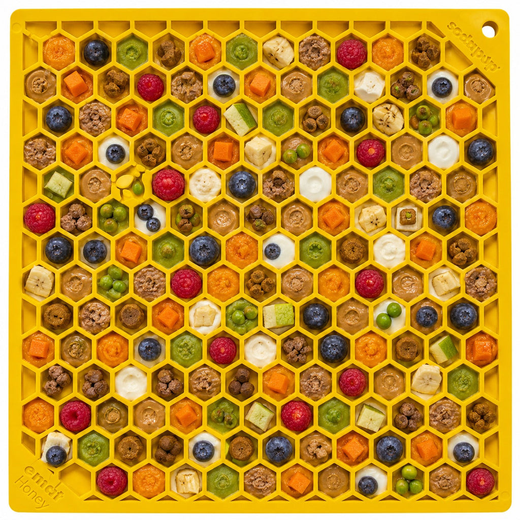 Additional product view of Dog Lick Mat for Enrichment – SodaPup Honeycomb
