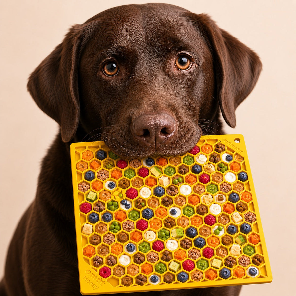 Additional product view of Dog Lick Mat for Enrichment – SodaPup Honeycomb