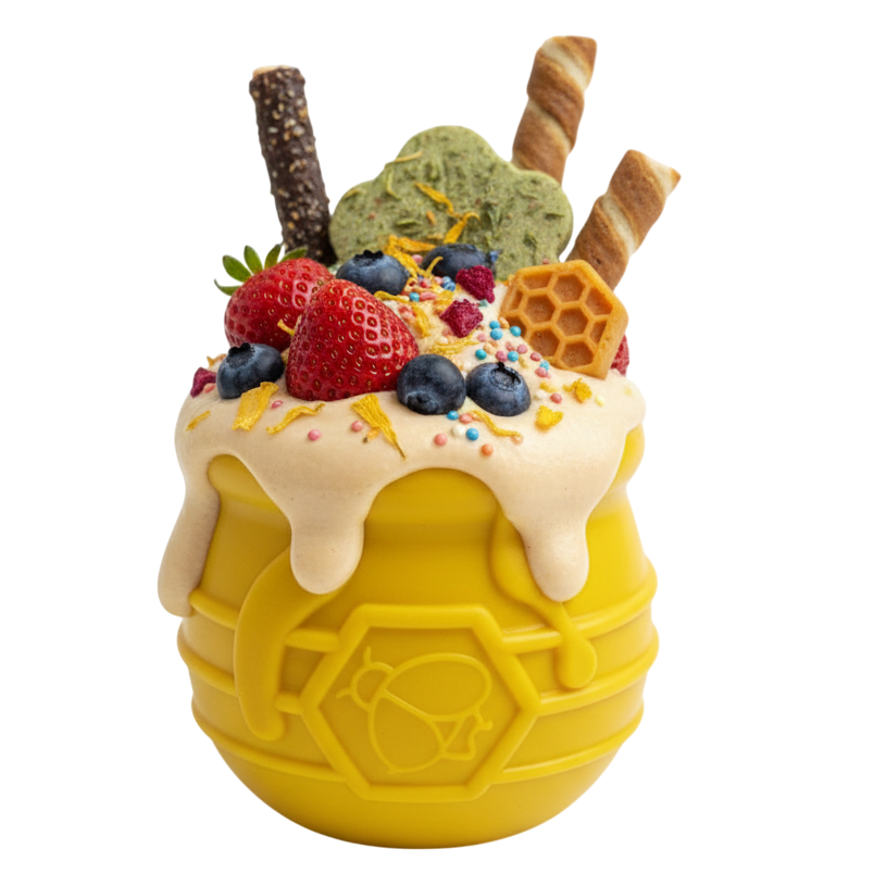 SodaPup Honey Pot dog treat dispenser enrichment toy