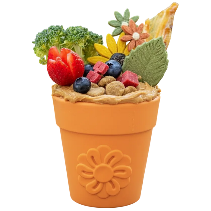 SodaPup Flower Pot large dog treat dispenser enrichment toy